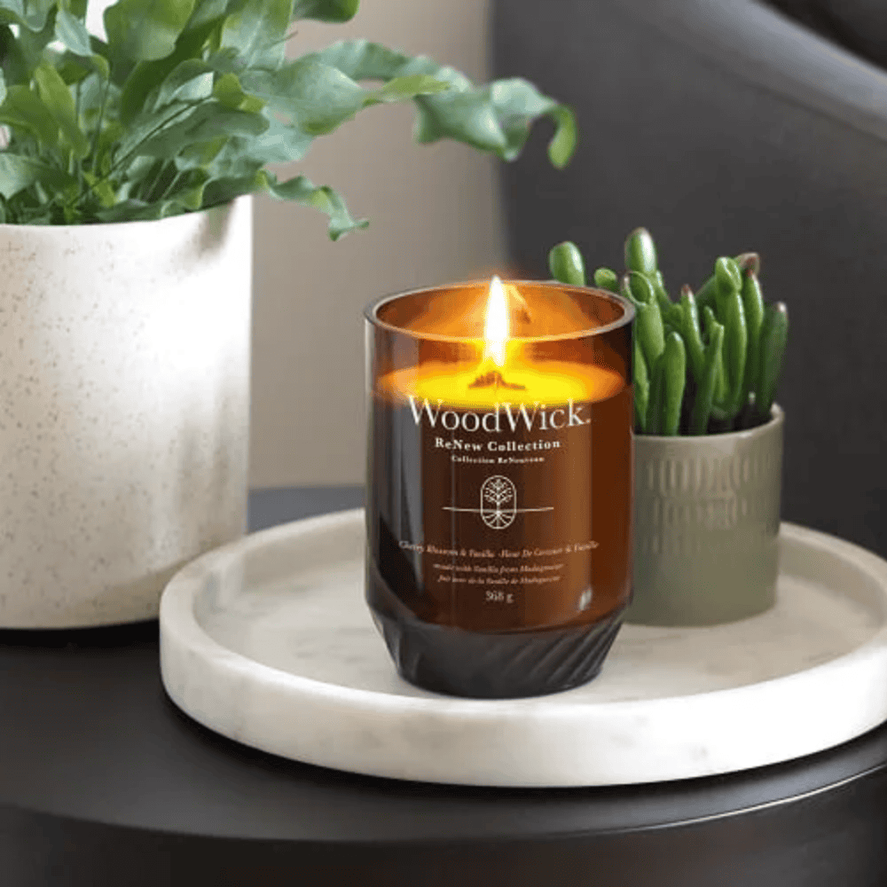 נר WoodWick - Cherry Blossom And Vanilla Large – תמונה 3