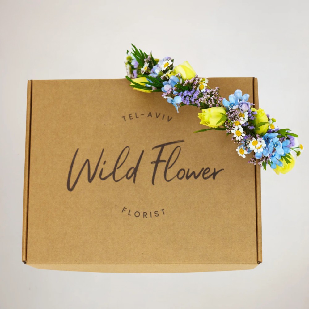 כתר פרחים פסטלי