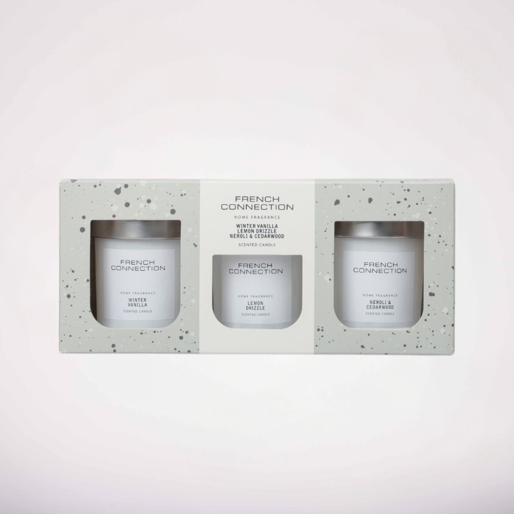 סט נרות White Trio