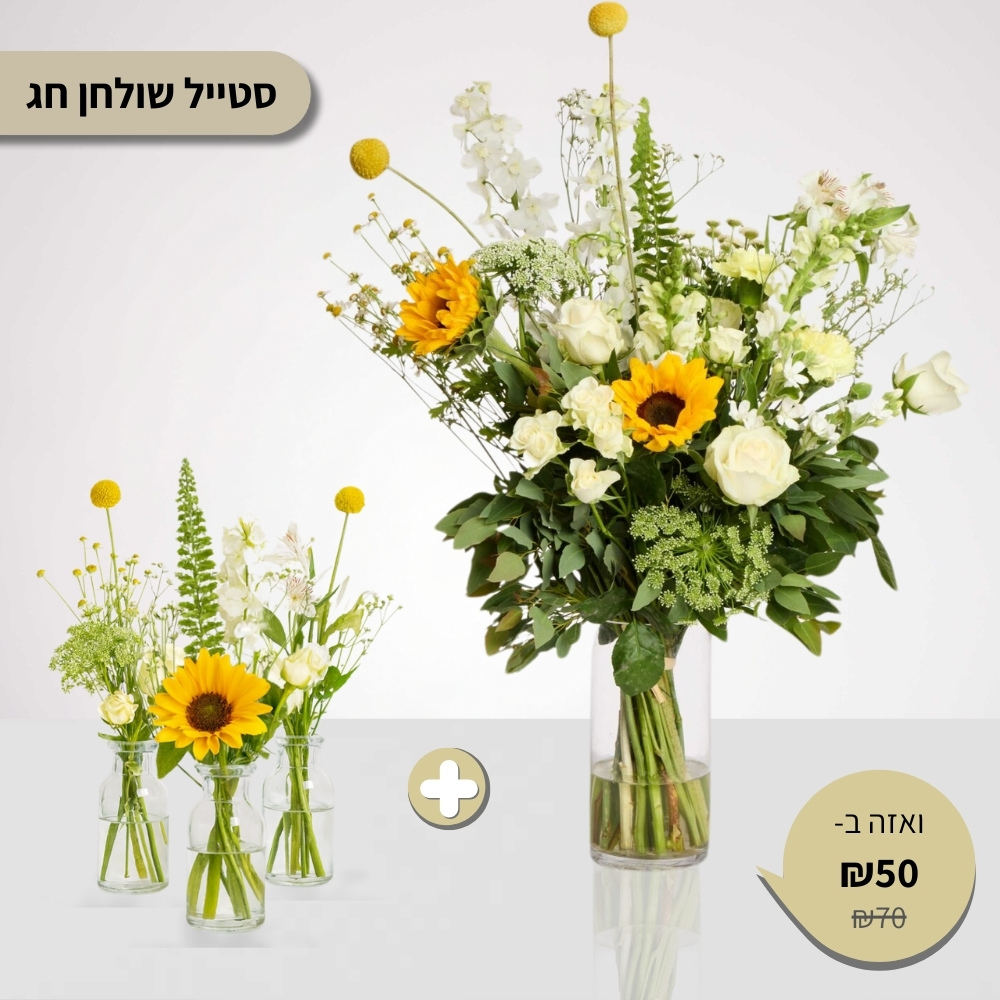סטייל שולחן - אלגנטי בלבן